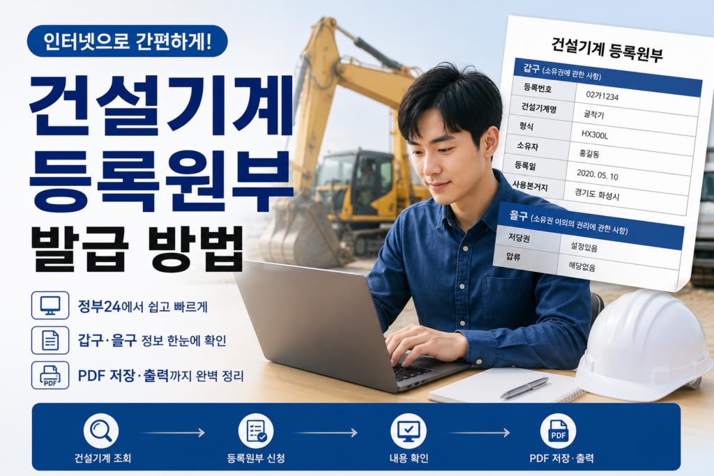 건설기계등록원부발급