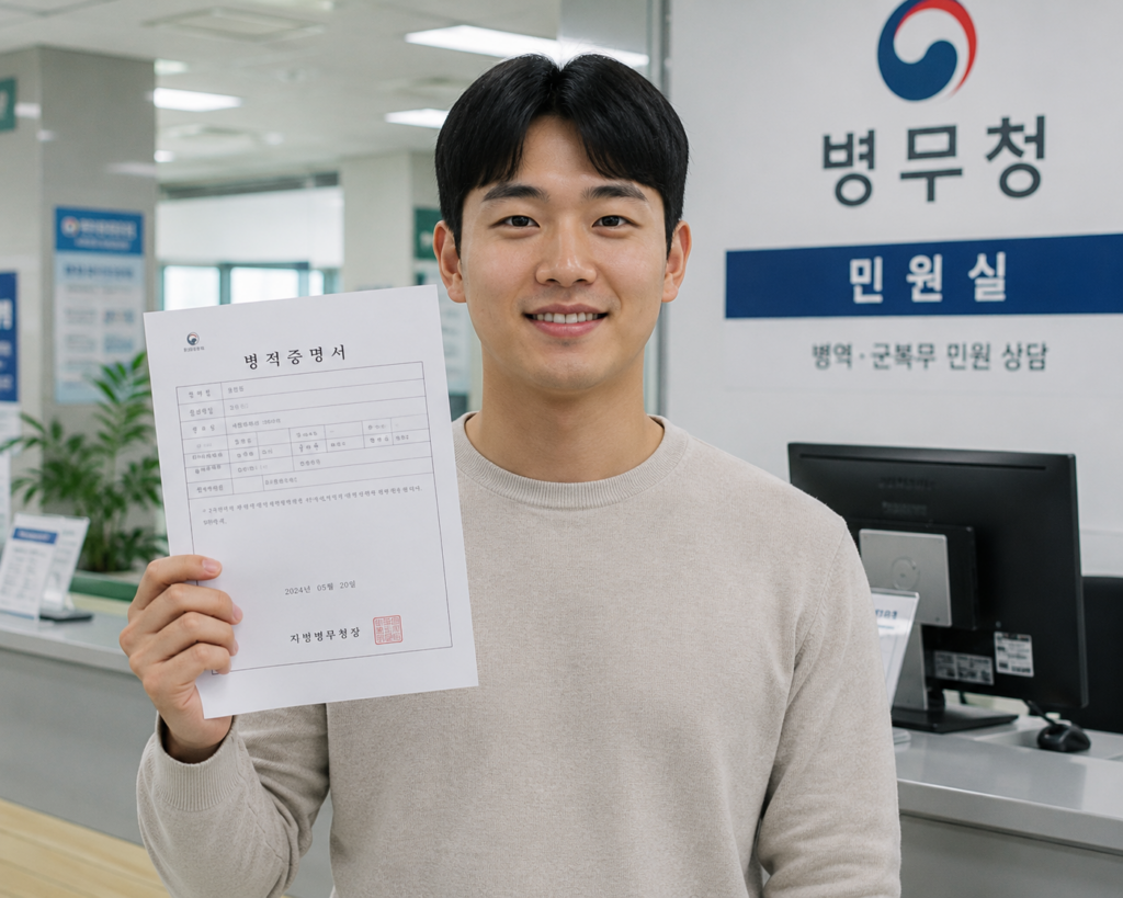 병적증명서 발급 방법 병무청에서
병적증명서를 발급받은 취업 준비생