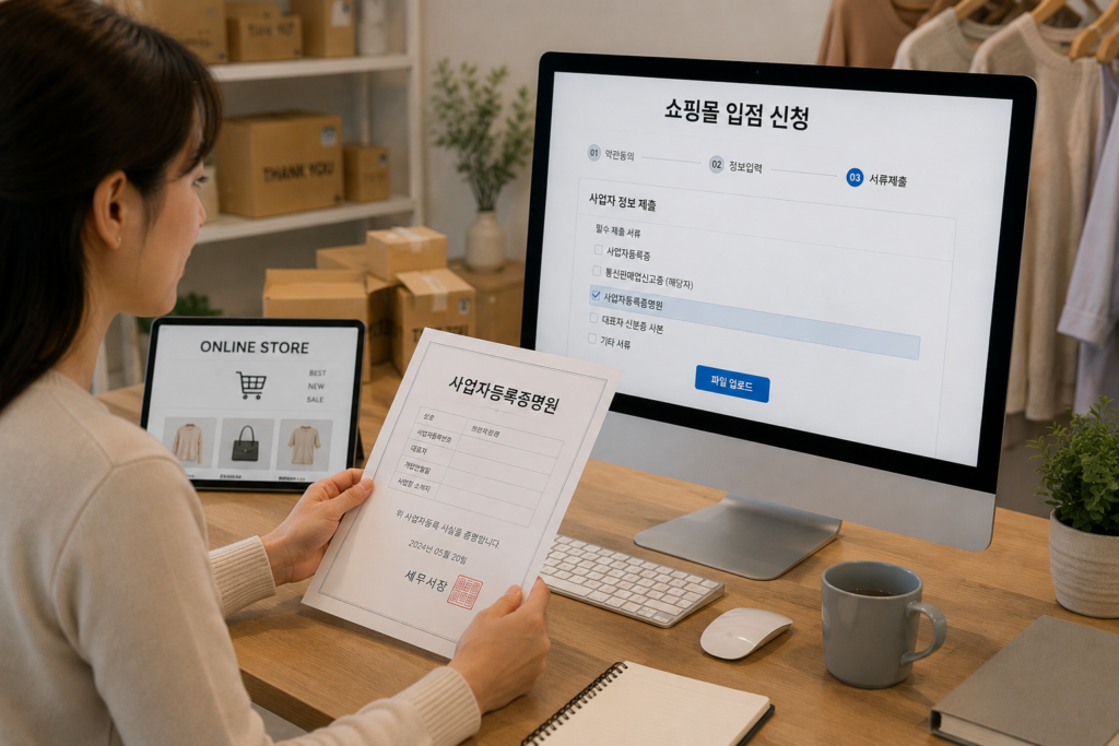 사업자등록증명원 발급 방법 온라인 쇼핑몰 입점을 준비하는 사업자