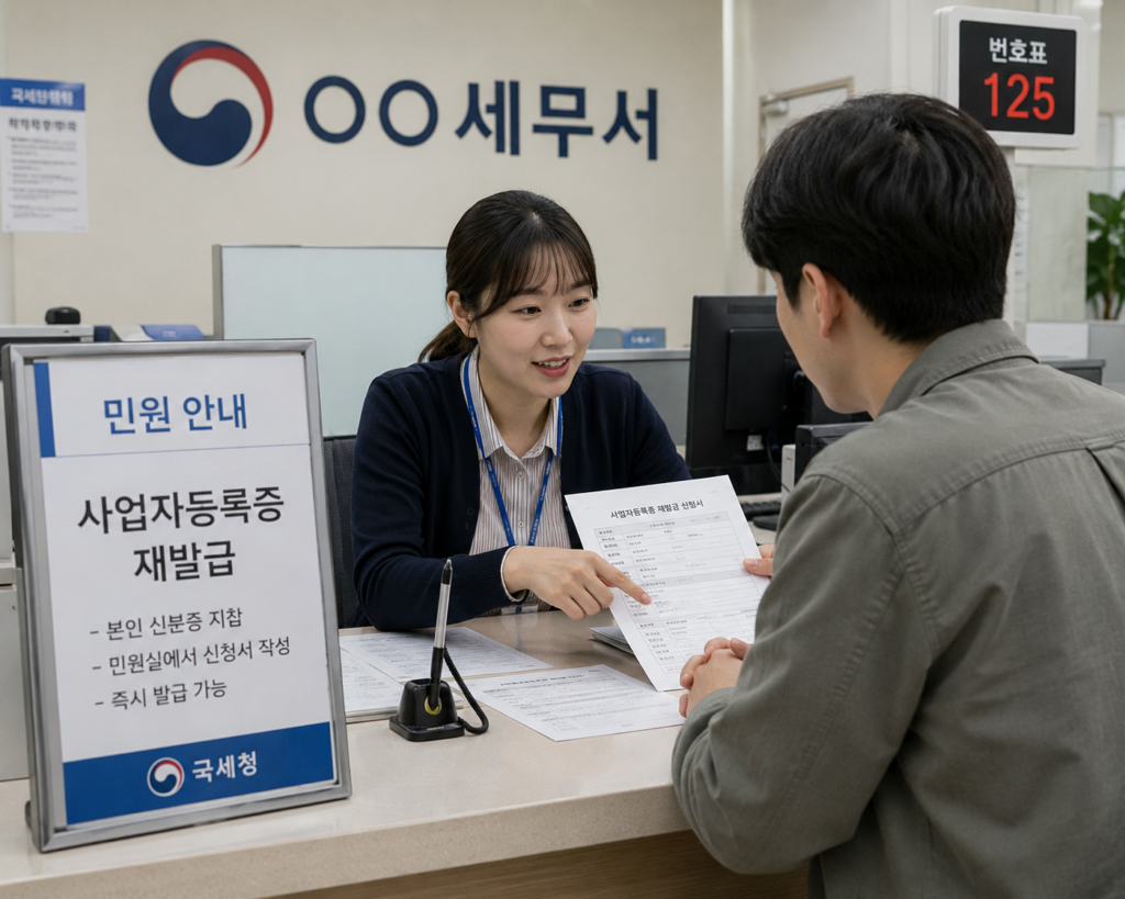 사업자등록증 세무서 발급상담