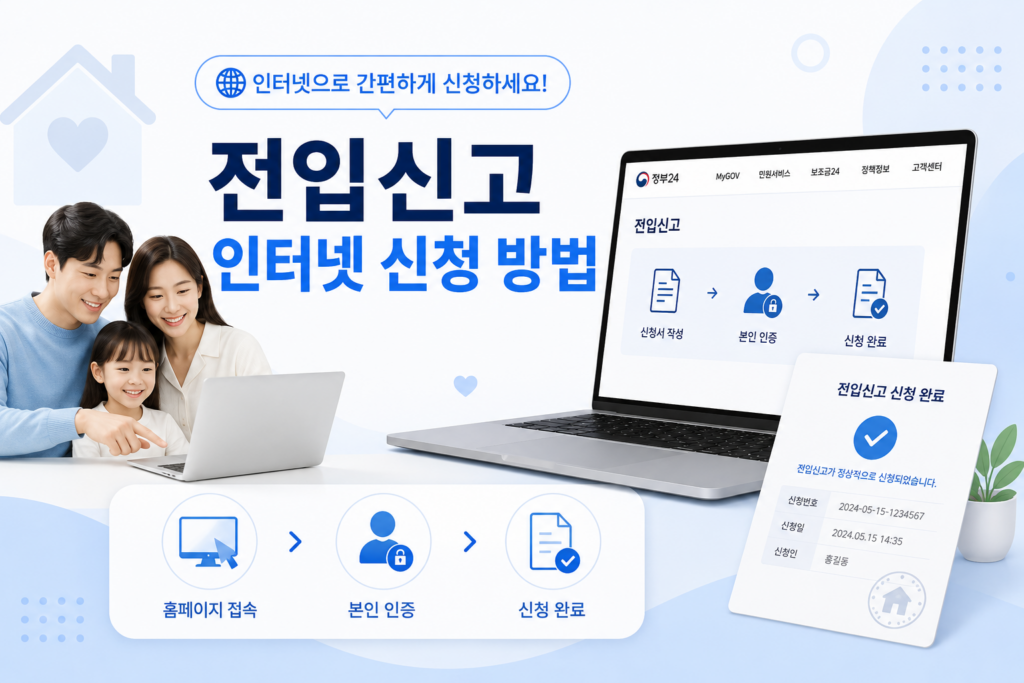 전입신고 인터넷신청방법