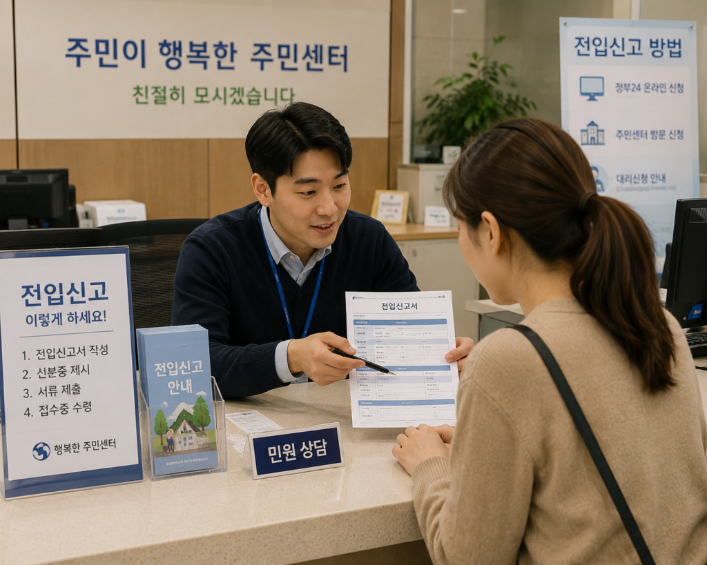 전입신고 주민센터 상담