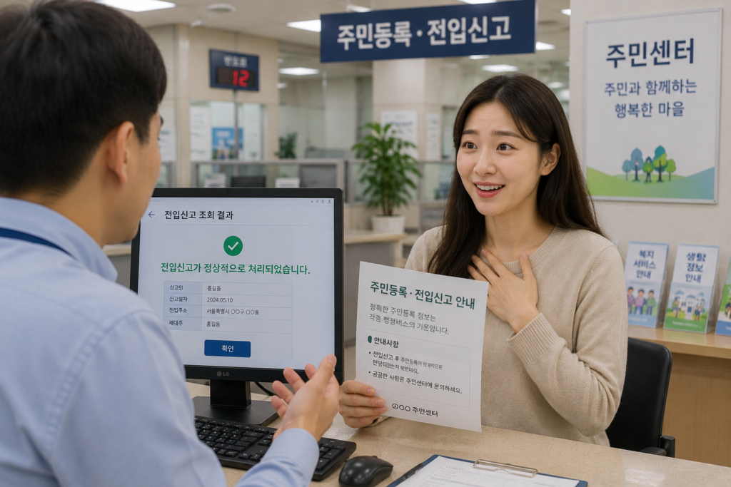 주민등록 사실조사 처리