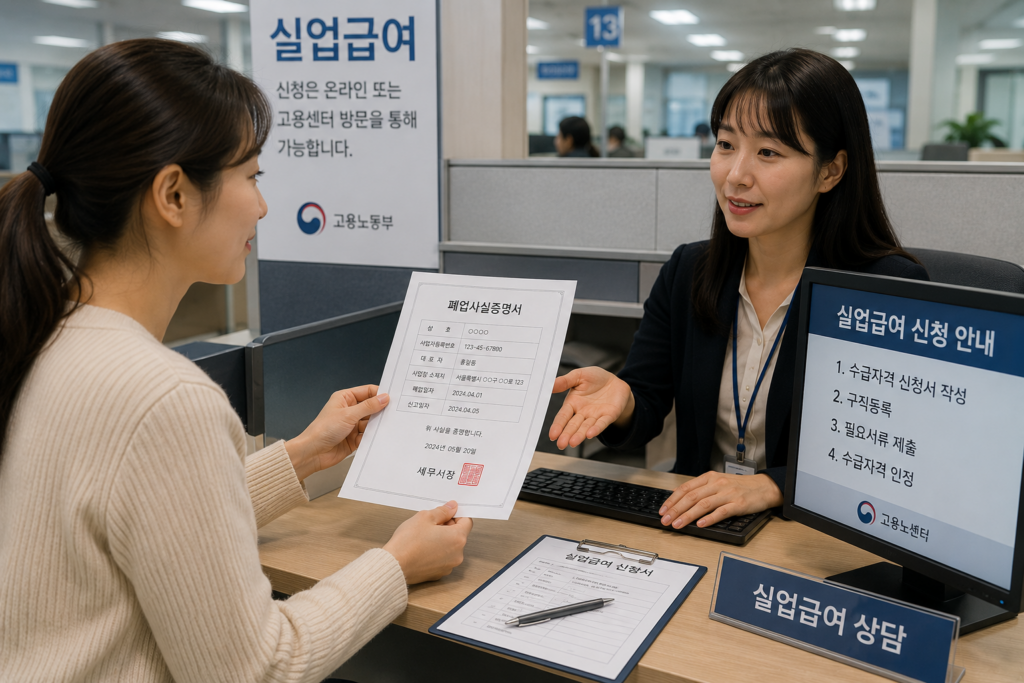 폐업사실증명 실업급여